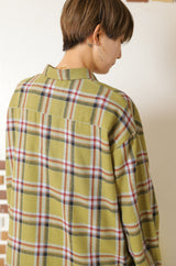 ロングチェックシャツ