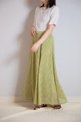 ジャガードフレアスカート