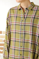 ロングチェックシャツ