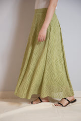 ジャガードフレアスカート