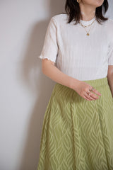 ジャガードフレアスカート