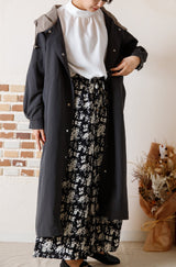 ロングフーディーコート