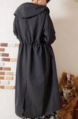 ロングフーディーコート