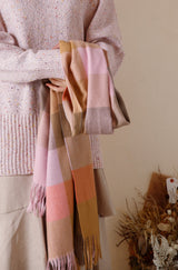 ブロックチェックストール