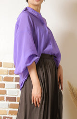 シアーカラーシャツ