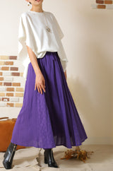 ワイドリブポンチョTシャツ