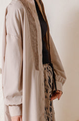 ピンタックブザムカラーシャツワンピース