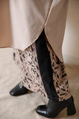 ピンタックブザムカラーシャツワンピース