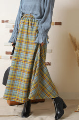 マドラスチェックスカート