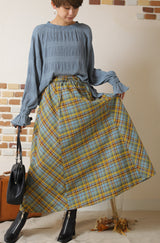 マドラスチェックスカート