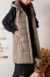 サイド切替CLOMAX中綿ロングベスト