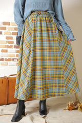 マドラスチェックスカート