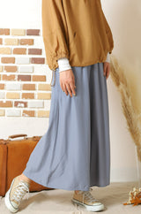 ウエストシャーリングフレアパンツ