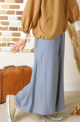 ウエストシャーリングフレアパンツ