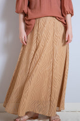 ジャガードフレアスカート