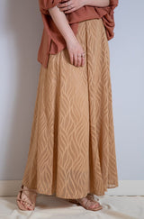 ジャガードフレアスカート