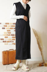 ポンチストレートシームワンピース