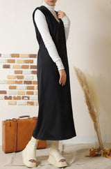 ポンチストレートシームワンピース