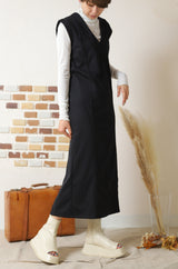 ポンチストレートシームワンピース