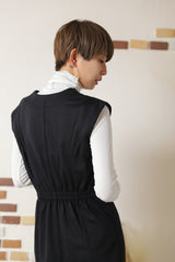 ポンチストレートシームワンピース