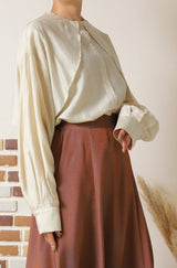 ラッフルデザインシャツ