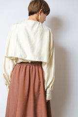 ラッフルデザインシャツ