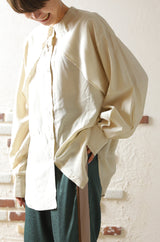 ラッフルデザインシャツ