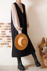 ピンタックフリルカラーブラウス