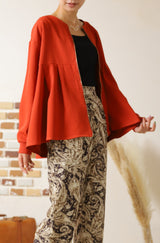 ジップアップタックブルゾン