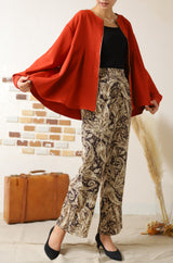 ジップアップタックブルゾン