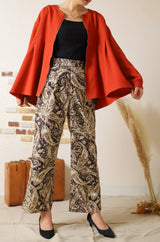 ジップアップタックブルゾン