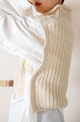 モヘアタッチケーブルベスト