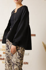 ジップアップタックブルゾン