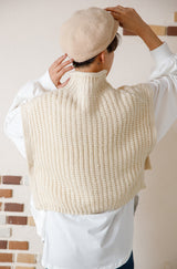 モヘアタッチケーブルベスト