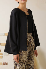 ジップアップタックブルゾン