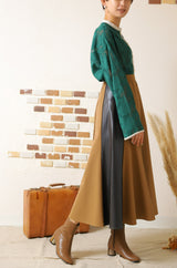 シアージャガードバイカラーブラウス