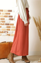 ウエストシャーリングフレアパンツ