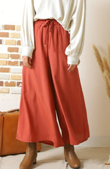 ウエストシャーリングフレアパンツ