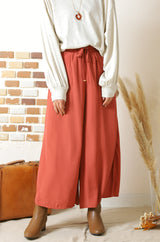 ウエストシャーリングフレアパンツ