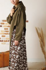 カットアウトフーディーワンピース