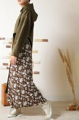 ウエストシャーリングフレアパンツ