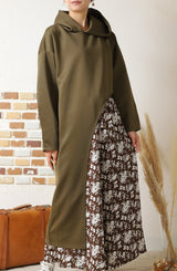 カットアウトフーディーワンピース