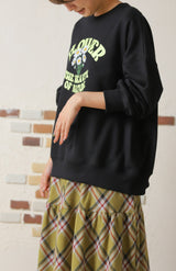 花レトロロゴBIGプルオーバー