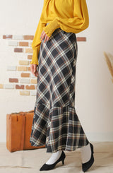 マーメイドチェックスカート