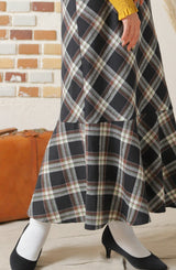 マーメイドチェックスカート
