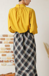 マーメイドチェックスカート