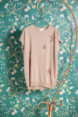 星柄ニットTシャツ