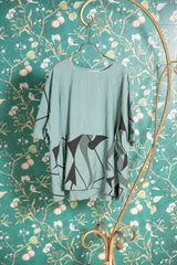 プリント配色プルオーバー