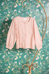 ハートネックブラウス