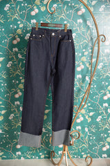 デニムロールアップパンツ